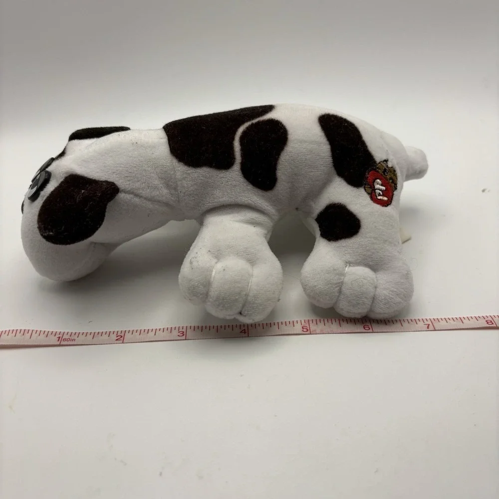 RARE Vintage Tonka Pound Puppy White with Brown Spots 8 inch‎